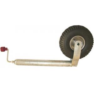 Alko 48mm 200kg Jockey Wheel Steel & Pneumatic Wheel 1222438