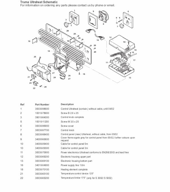 CCG 2738 Truma Ultraheat Heating Element CaravanParts.co.uk 240 volt refrigeration wiring diagram 
