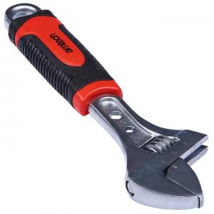 AAC 1685 8'' Adjustable Wrench Injected Grip