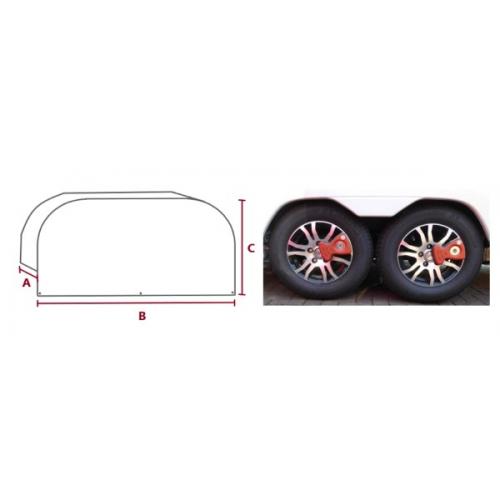 BCD 3017 MotorhomeTwin Axle Wheel Protector UV Cover (Made to Measure)